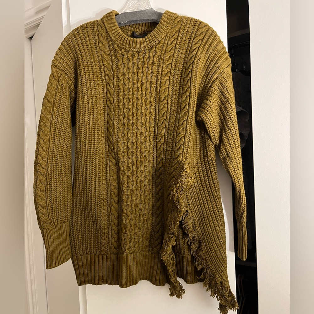 jcrew fringe sweater